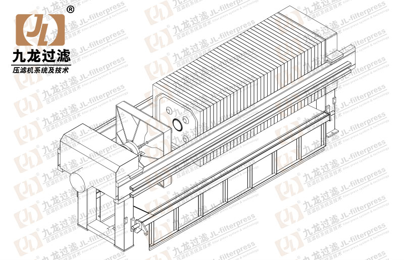 XG1000隔膜（16bar）拉板翻板压滤机