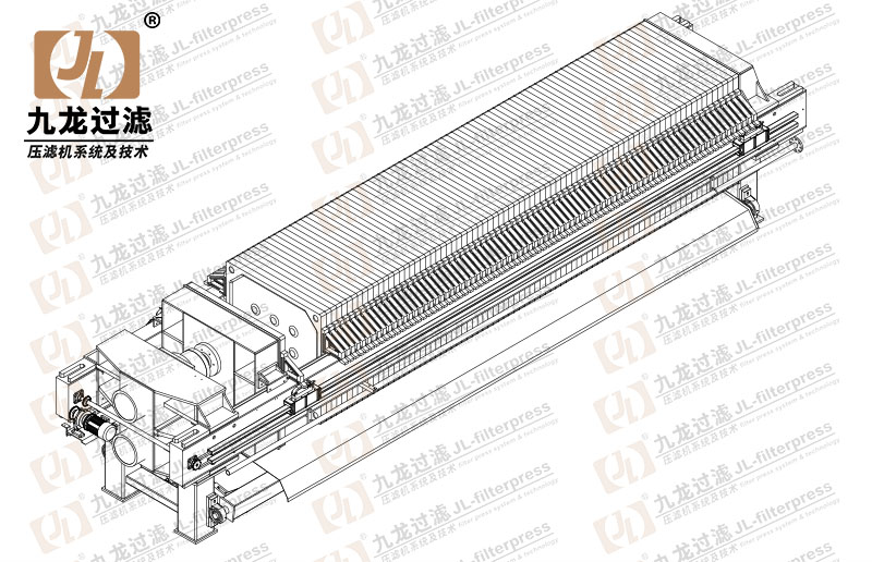 XG1500隔膜（16bar）拉板翻板压滤机