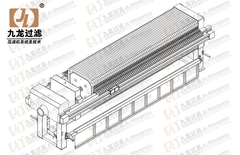 X1000厢式拉板翻板压滤机